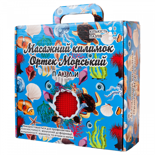 Mata sensoryczna do masażu "Puzzle Morskie dno" 6 elementów