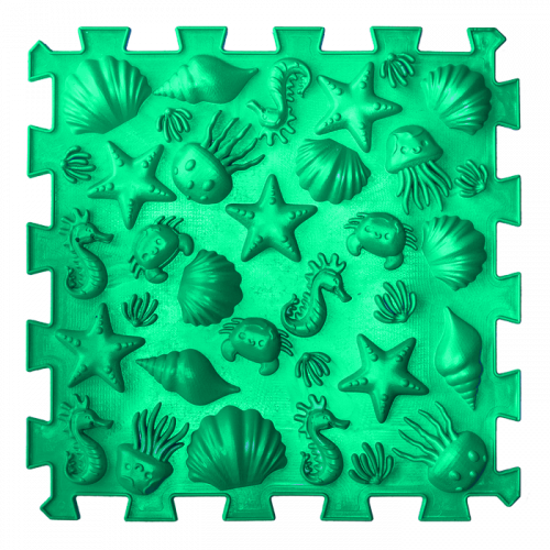 Mata sensoryczna do masażu "Puzzle Mix" Morskie dno 1 element
